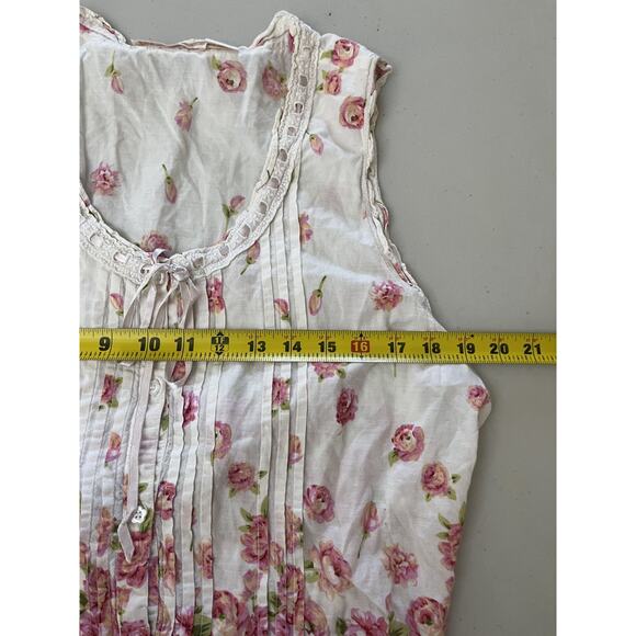 Y2K Victorian Inspired Renaissance Floral Top XL Peasant Romantic Fairy Cottage - Picture 9 of 10